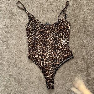 Fashion Nova Leopard Print Bodysuit